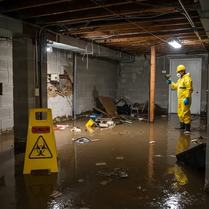 Flooded Basement Electrical Hazard in Montebello, CA Property